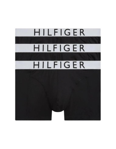 Boxer court homme noir Hilfiger – lot de 3 technique stretch
