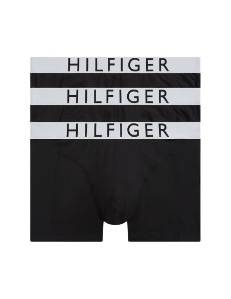Boxer court homme noir Hilfiger – lot de 3 technique stretch