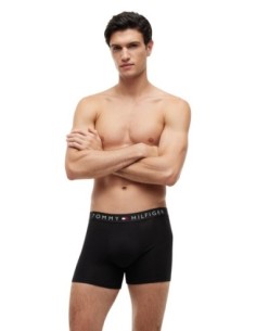 Boxer homme noir Hilfiger – lot de 3 coton organique