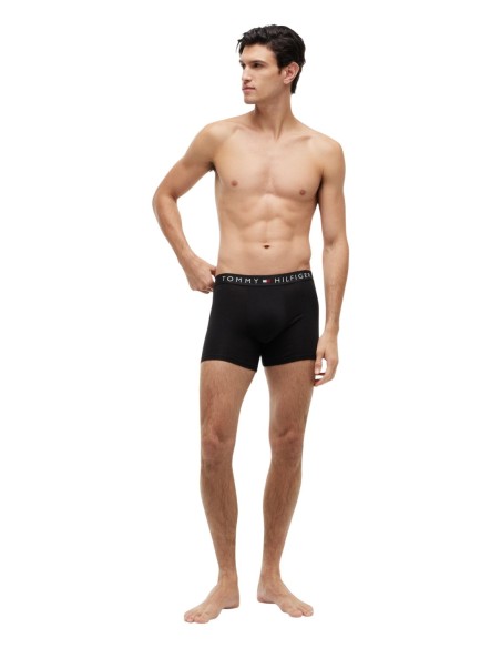 Boxer homme noir Hilfiger – lot de 3 coton organique