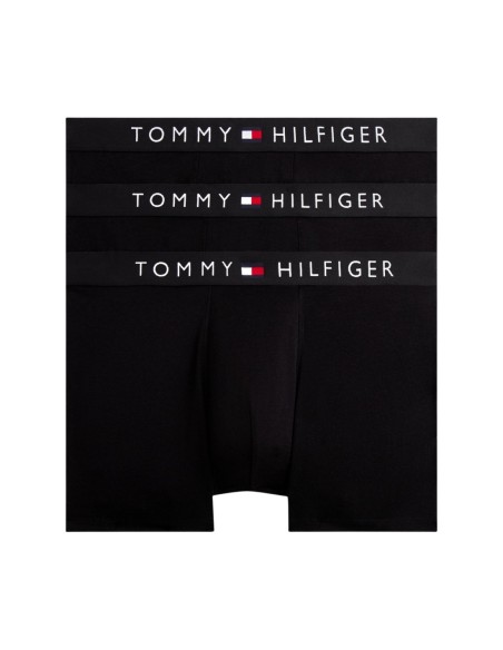 Boxer homme noir Hilfiger – lot de 3 coton organique