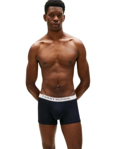 Boxer court homme noir Hilfiger – lot de 3 organique