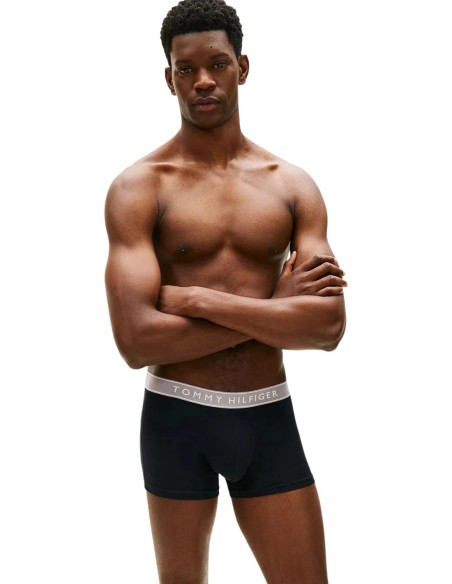 Boxer court homme noir Hilfiger – lot de 3 organique