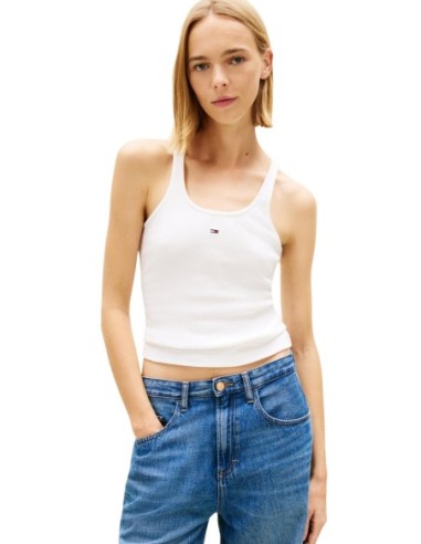 Tommy Hilfiger Jeans débardeur femme blanc