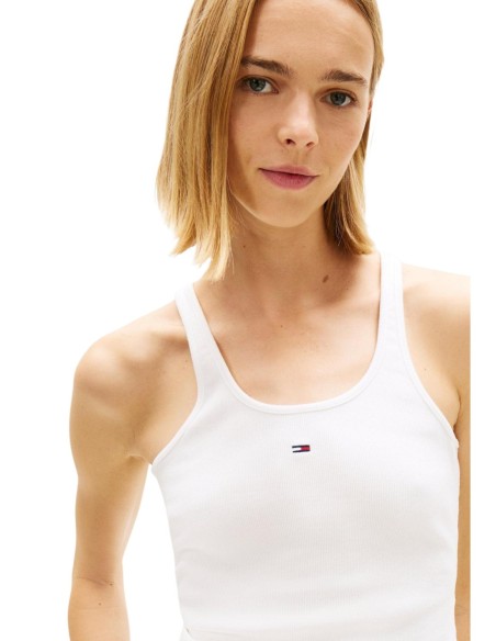 Tommy Hilfiger Jeans débardeur femme blanc