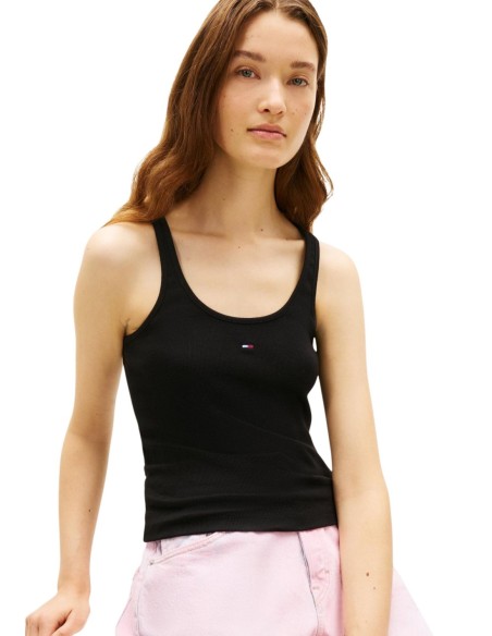 Tommy Hilfiger Jeans débardeur femme noir