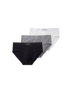 Slip homme noir CK – lot de 3 coton essentiel