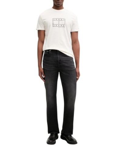 Tommy Hilfiger Jeans t-shirt homme blanc coton bio
