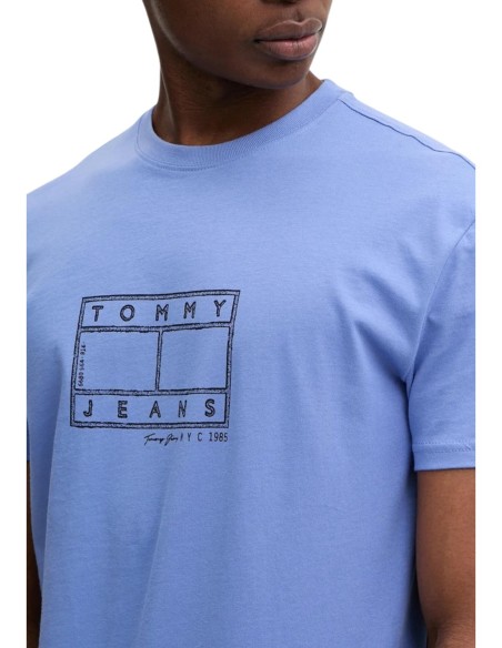 Tommy Hilfiger Jeans t-shirt homme bleu azur