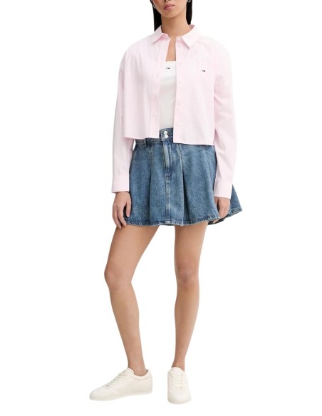 Tommy Hilfiger Jeans t-shirt femme blanc encolure carrée