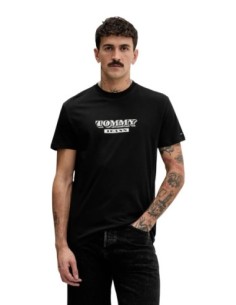 Tommy Hilfiger Jeans t-shirt homme noir imprimé