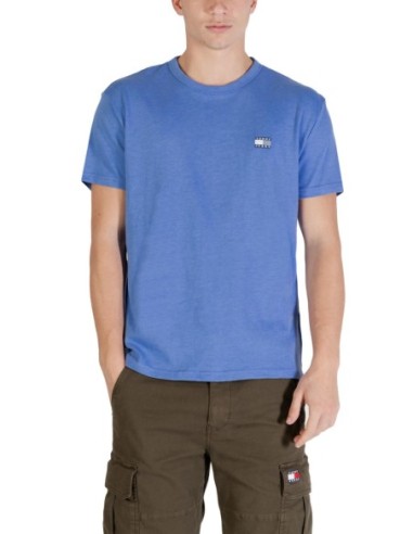 Tommy Hilfiger Jeans t-shirt homme bleu azur coton bio