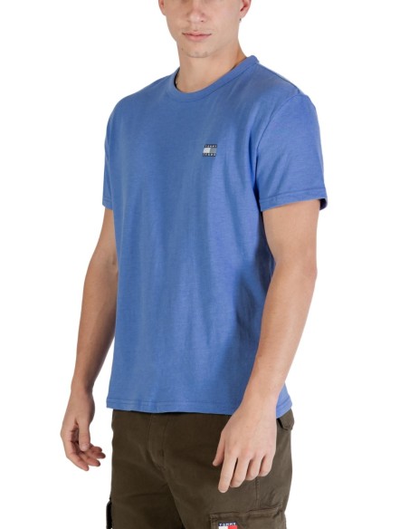 Tommy Hilfiger Jeans t-shirt homme bleu azur coton bio