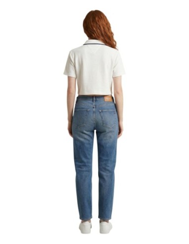 Tommy Hilfiger Jeans top femme blanc col polo