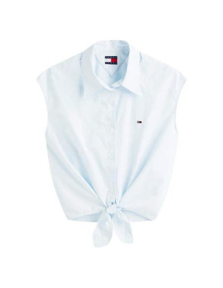 Tommy Hilfiger Jeans chemise femme bleu azur
