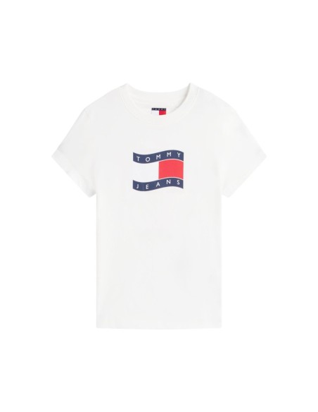 Tommy Hilfiger Jeans t-shirt femme blanc imprimé