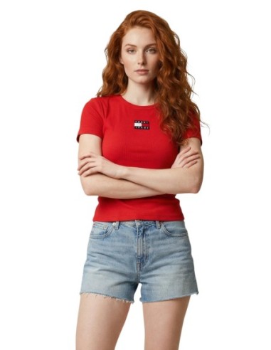 Tommy Hilfiger Jeans t-shirt femme rouge