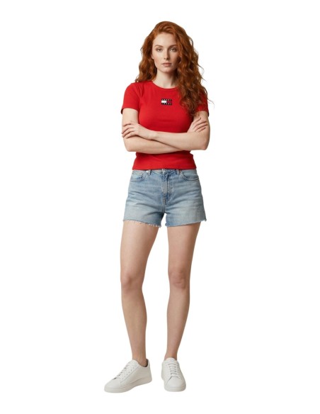 Tommy Hilfiger Jeans t-shirt femme rouge
