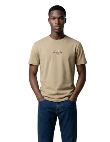 Tommy Hilfiger Jeans t-shirt homme beige imprimé