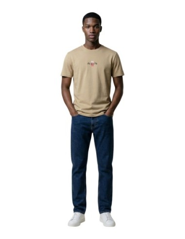 Tommy Hilfiger Jeans t-shirt homme beige imprimé