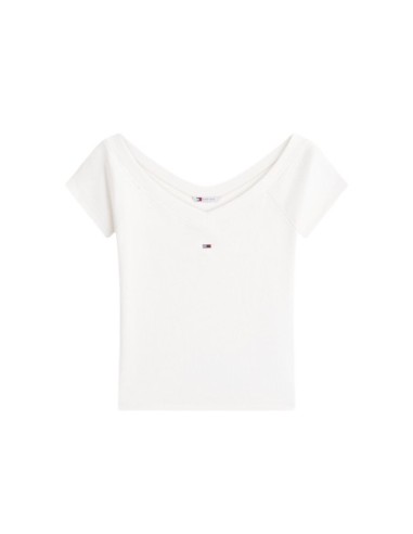 Tommy Hilfiger Jeans top femme beige col bateau