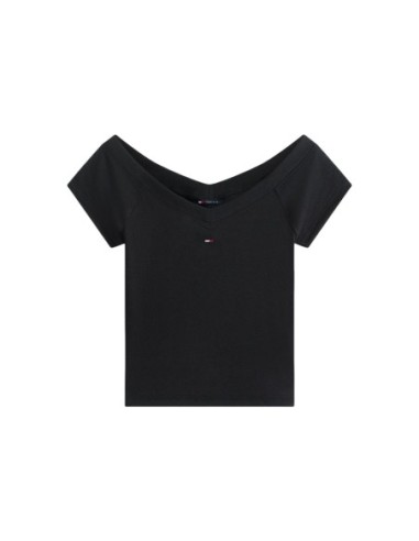 Tommy Hilfiger Jeans top femme noir col bateau