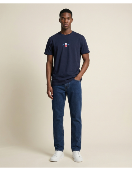 Tommy Hilfiger Jeans t-shirt homme bleu imprimé
