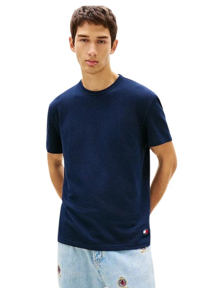 Tommy Hilfiger Jeans t-shirt homme bleu coton bio