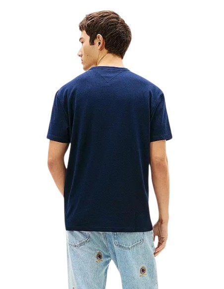 Tommy Hilfiger Jeans t-shirt homme bleu coton bio