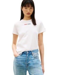 Tommy Hilfiger Jeans t-shirt femme beige