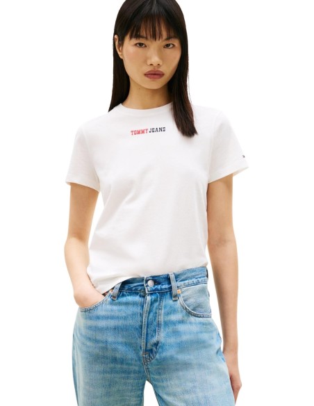 Tommy Hilfiger Jeans t-shirt femme beige