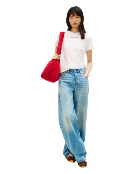 Tommy Hilfiger Jeans t-shirt femme beige