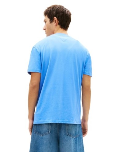 Tommy Hilfiger Jeans t-shirt homme bleu azur imprimé