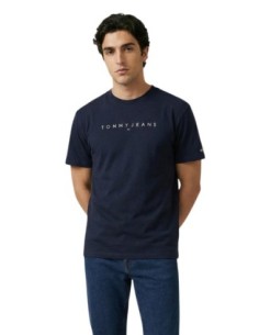 Tommy Hilfiger Jeans t-shirt homme bleu imprimé