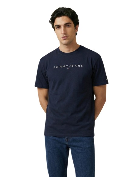 Tommy Hilfiger Jeans t-shirt homme bleu imprimé