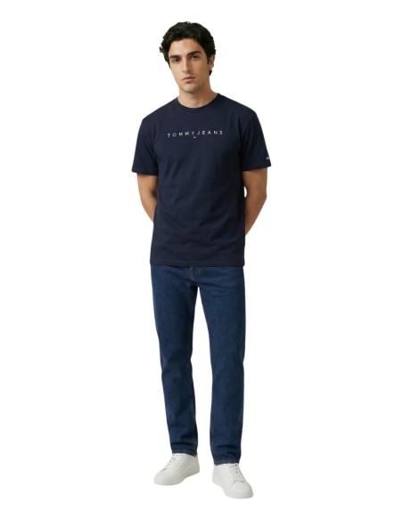 Tommy Hilfiger Jeans t-shirt homme bleu imprimé