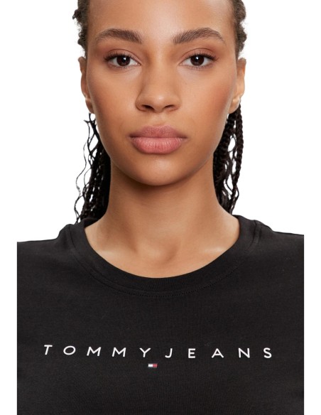 Tommy Hilfiger Jeans t-shirt femme noir coton