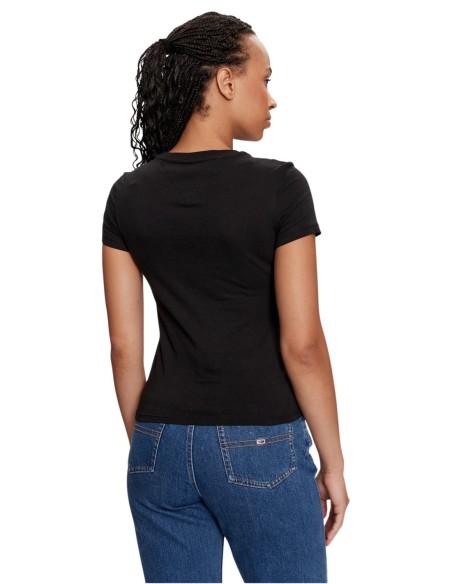 Tommy Hilfiger Jeans t-shirt femme noir coton
