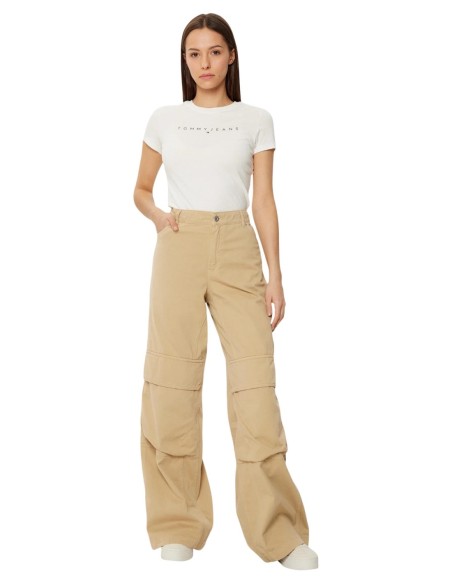 Tommy Hilfiger Jeans t-shirt femme beige
