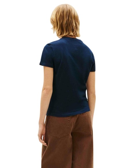 Tommy Hilfiger Jeans t-shirt femme bleu coton bio