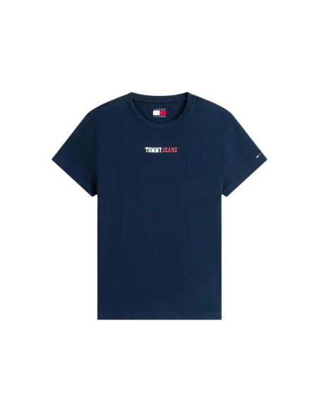 Tommy Hilfiger Jeans t-shirt femme bleu coton bio