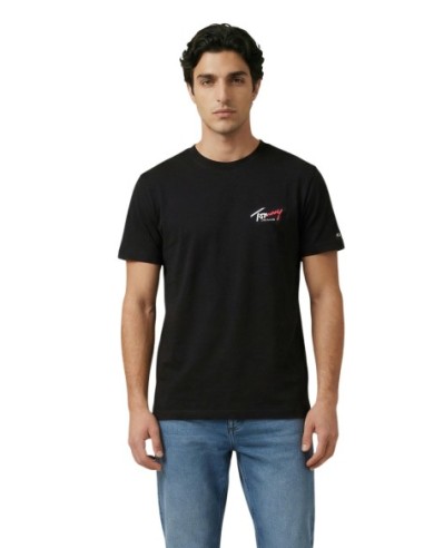 Tommy Hilfiger Jeans t-shirt homme noir coton bio