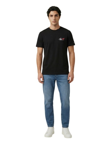 Tommy Hilfiger Jeans t-shirt homme noir coton bio