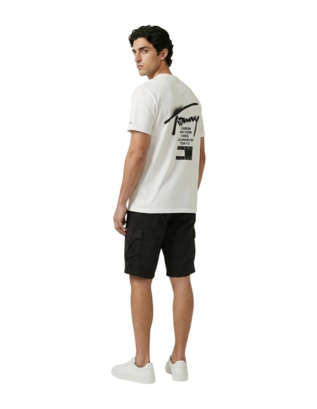 Tommy Hilfiger Jeans bermuda homme noir stretch