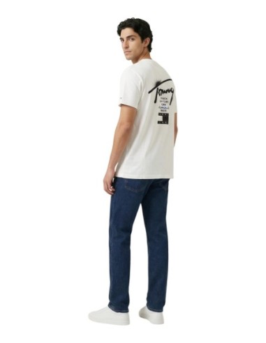 Tommy Hilfiger Jeans t-shirt homme blanc imprimé