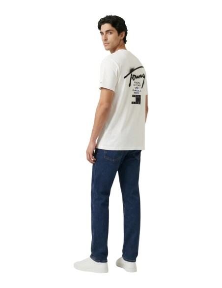 Tommy Hilfiger Jeans t-shirt homme blanc imprimé