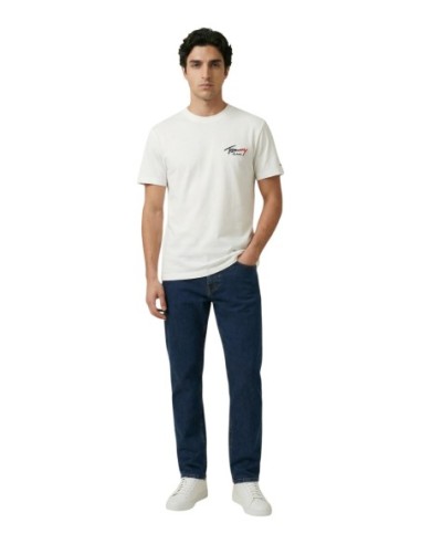Tommy Hilfiger Jeans t-shirt homme beige coton bio
