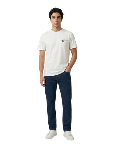Tommy Hilfiger Jeans t-shirt homme beige coton bio