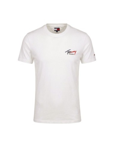 Tommy Hilfiger Jeans t-shirt homme beige coton bio