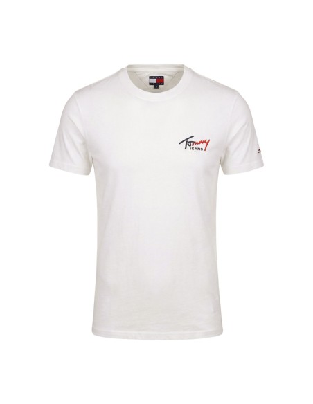Tommy Hilfiger Jeans t-shirt homme beige coton bio